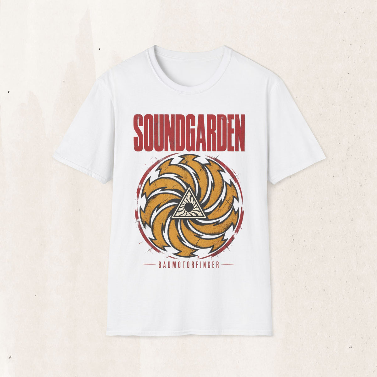 Soundgarden Vintage Band Tee – Distressed 90s Grunge Shirt – White