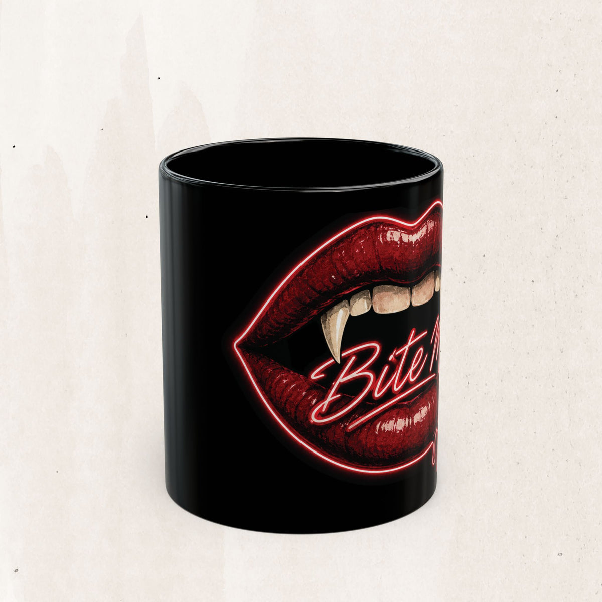 Bite Me Vampire Lips Mug