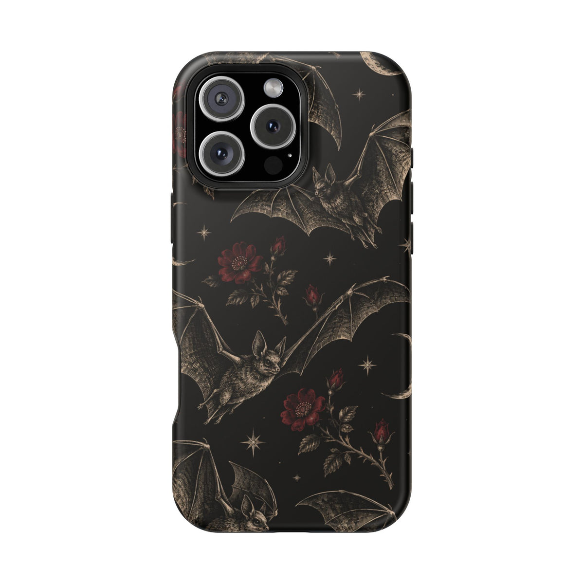 Gothic Bat & Moon Magnetic Phone Case, alternate view