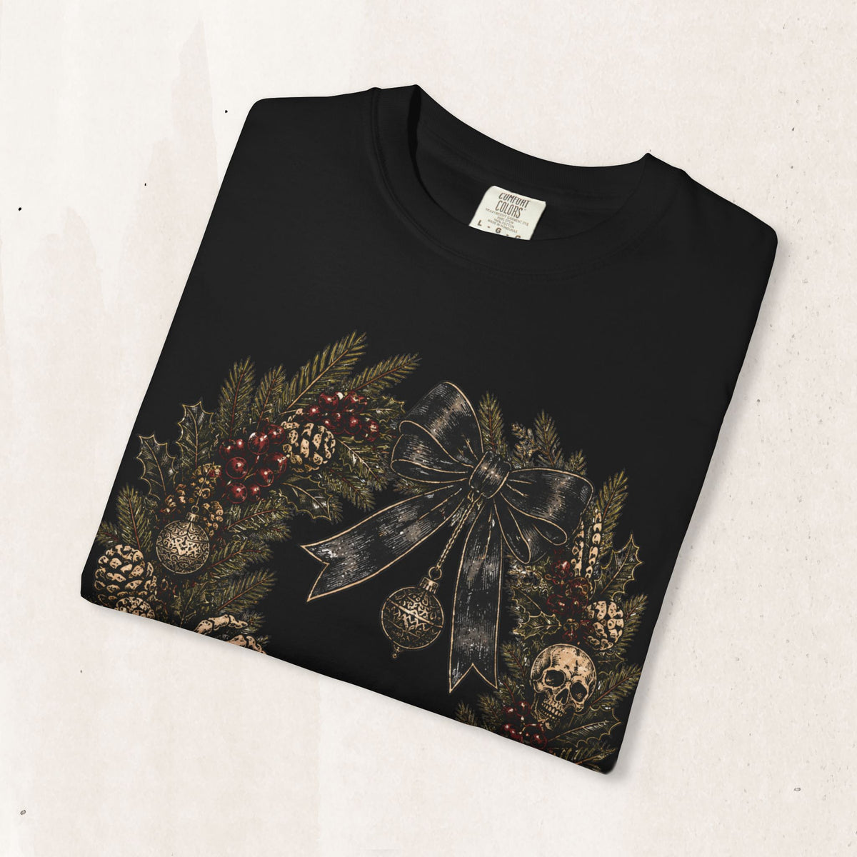 Skulls & Spruce Wreath Tee Printify