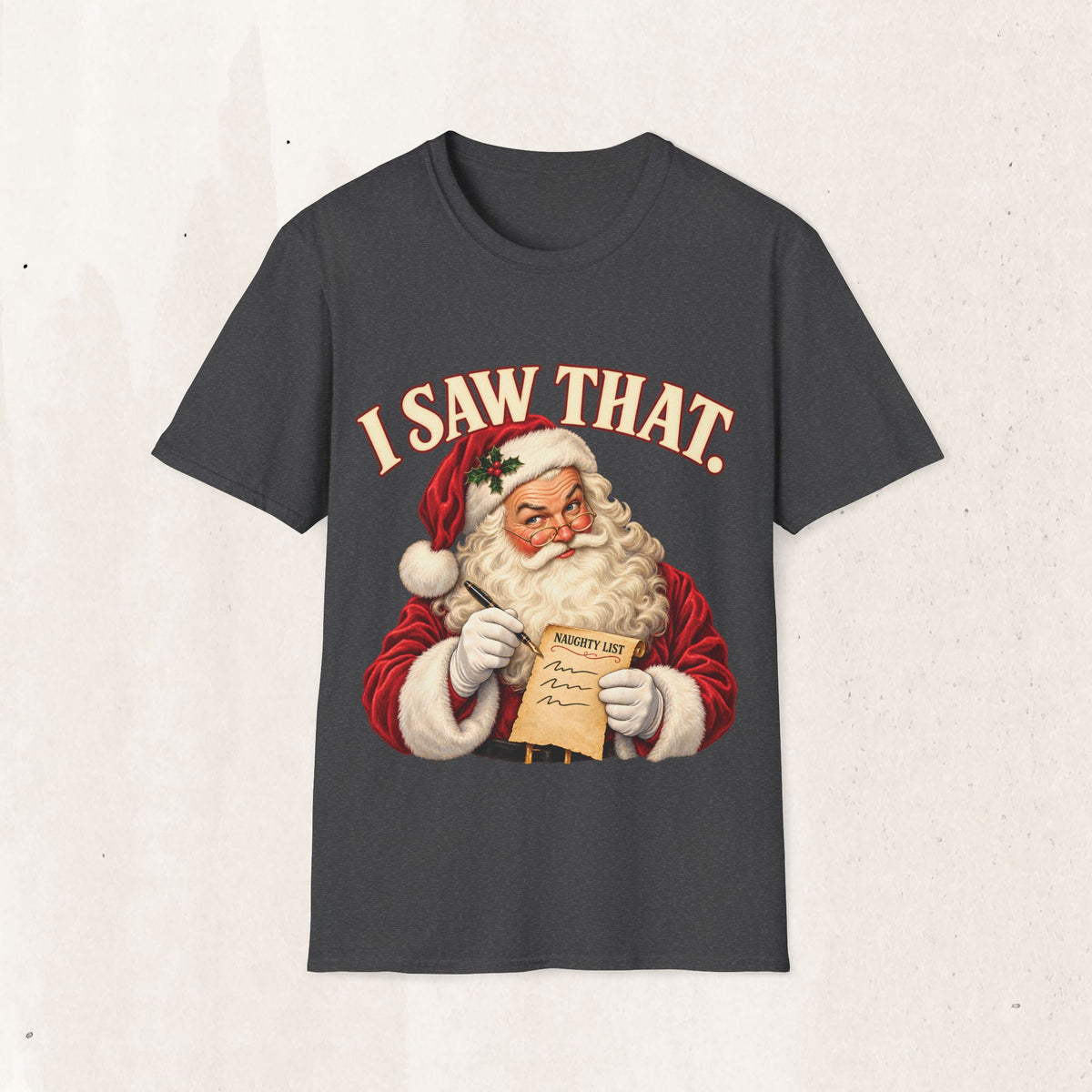 Santa Claus "I Saw That" Graphic Tee