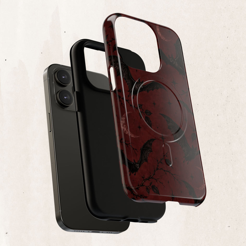Gothic Bat Moon Magnetic Phone Case