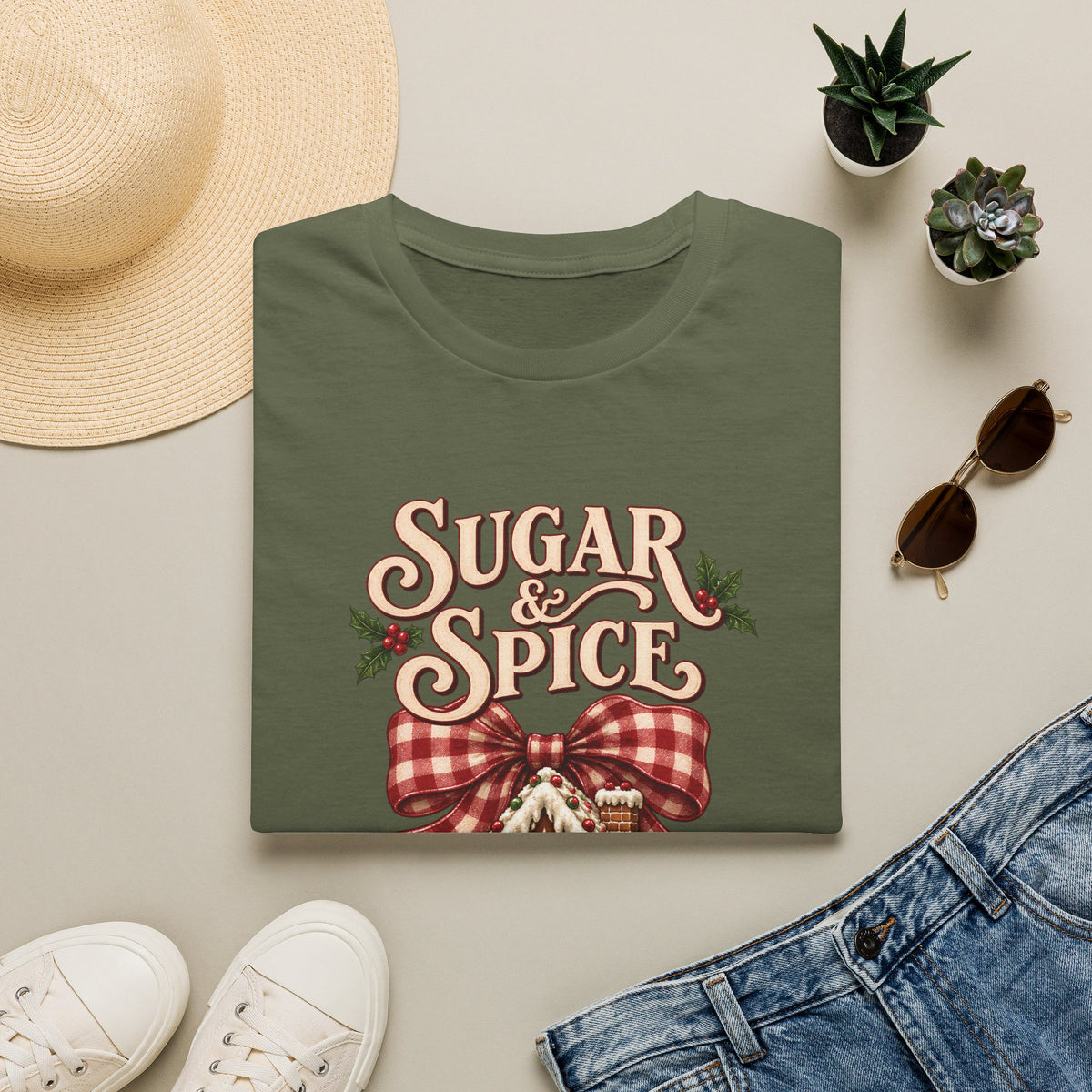 Sugar & Spice Gingerbread Christmas Tee