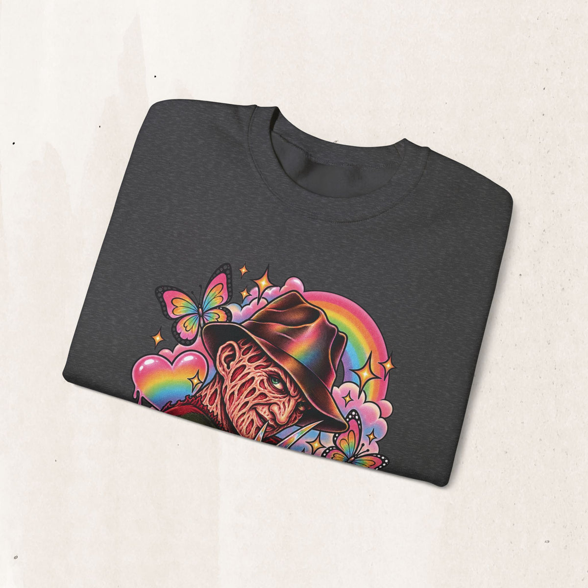 Freddy Krueger Rainbow Crewneck Sweatshirt