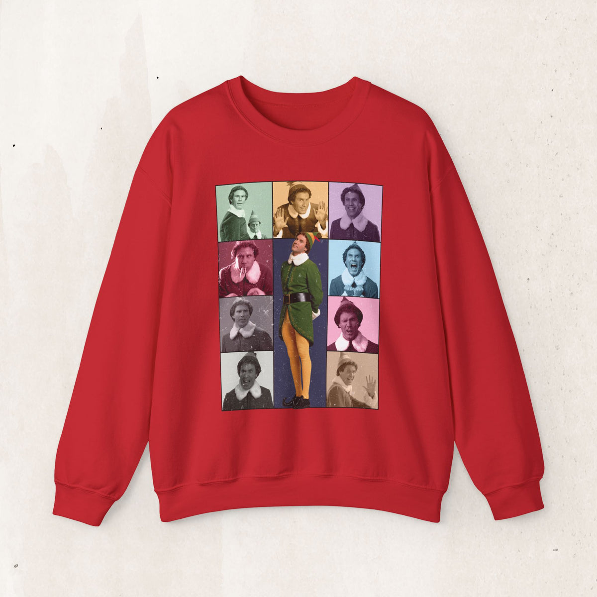 Buddy the Elf Christmas Sweatshirt, Elf Movie Era Concert Tour Parody Crewneck, Funny Christmas Movie Sweater, Holiday Gift