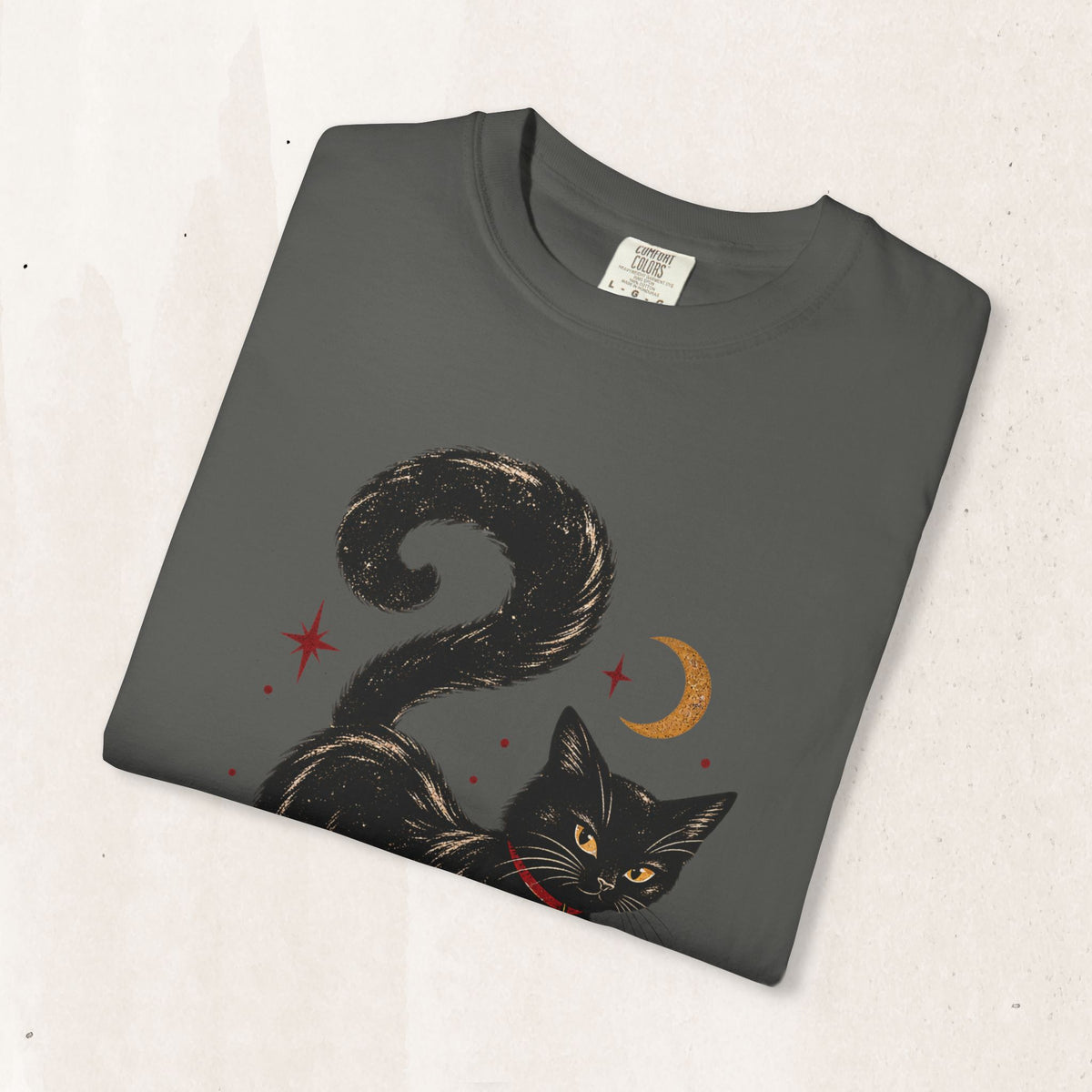 Witchy Cat in Red Boots - Graphic Tee