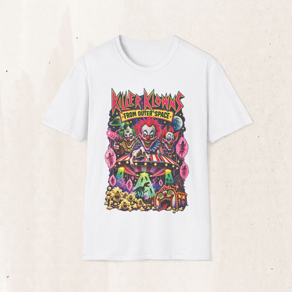 Killer Klowns From Outer Space T-Shirt — Retro Horror Clown Graphic Tee