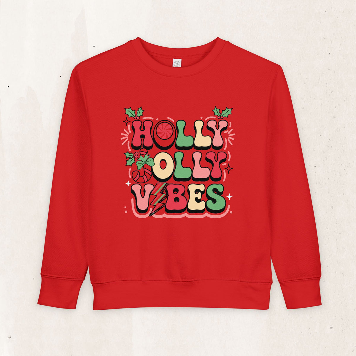 Holly Jolly Vibes Toddler Sweatshirt