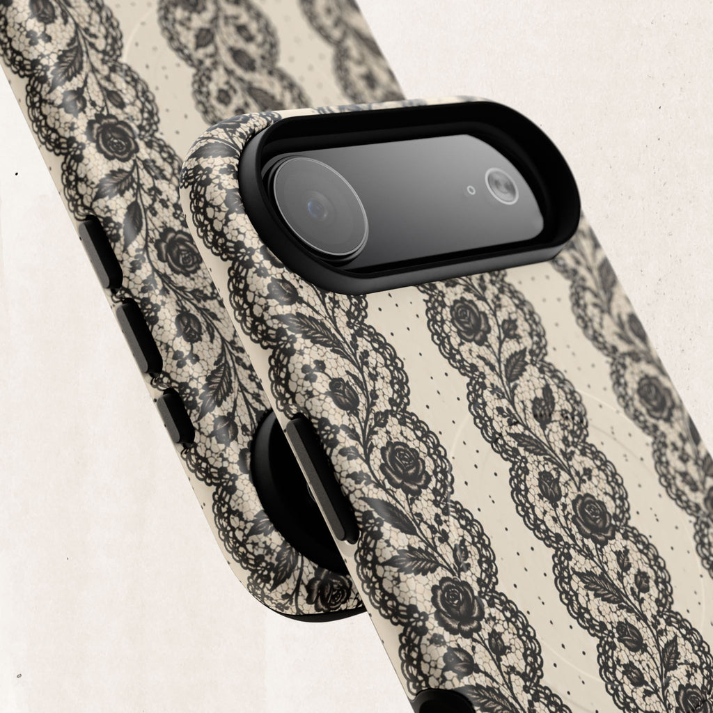 Lace Stripes Magnetic Phone Case