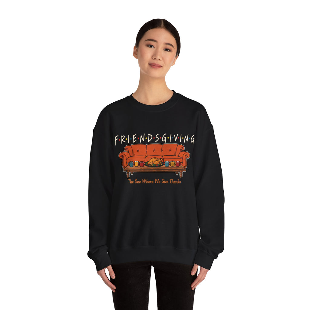 Friendsgiving: The One Where We Give Thanks Crewneck Sweatshirt Printify