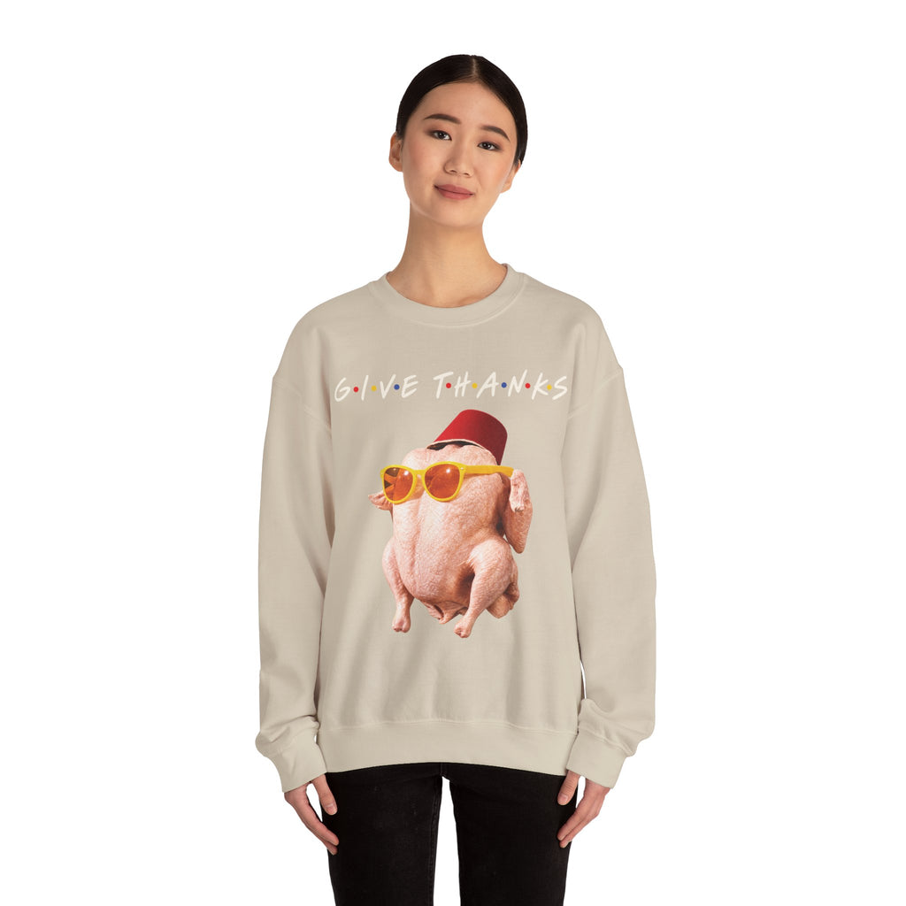 Thanksgiving FRIENDS Turkey Crewneck Sweatshirt Printify