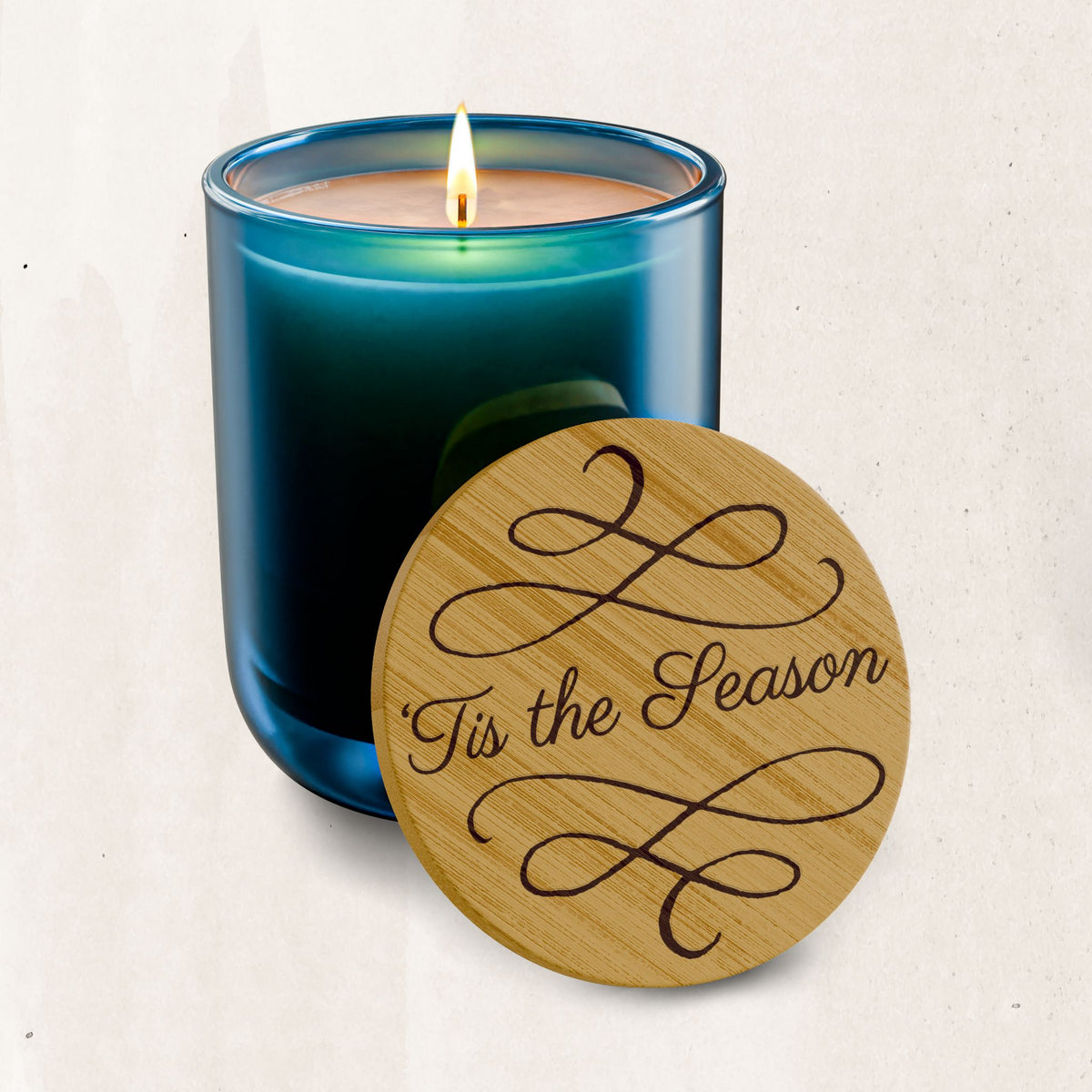 Engraved 'Tis the Season Soy Candle (14 oz)