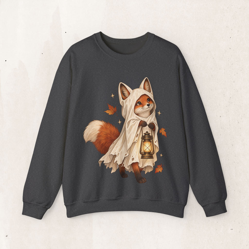 Autumn Lantern Fox Crewneck Sweatshirt