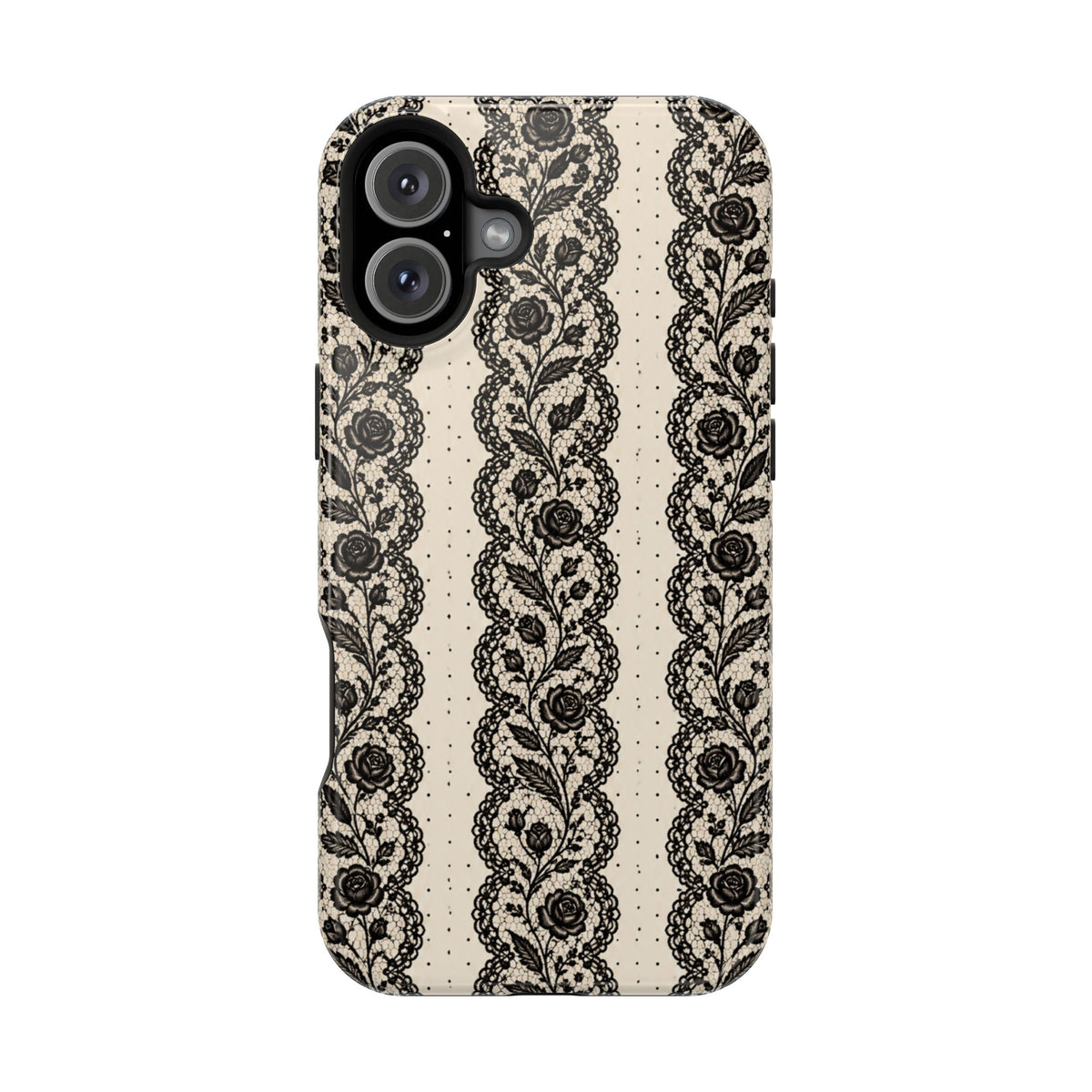 Lace Stripes Magnetic Phone Case, alternate view