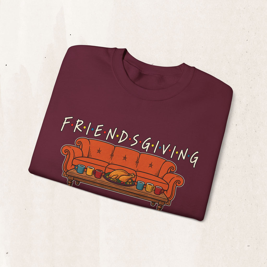 Friendsgiving: The One Where We Give Thanks Crewneck Sweatshirt Printify
