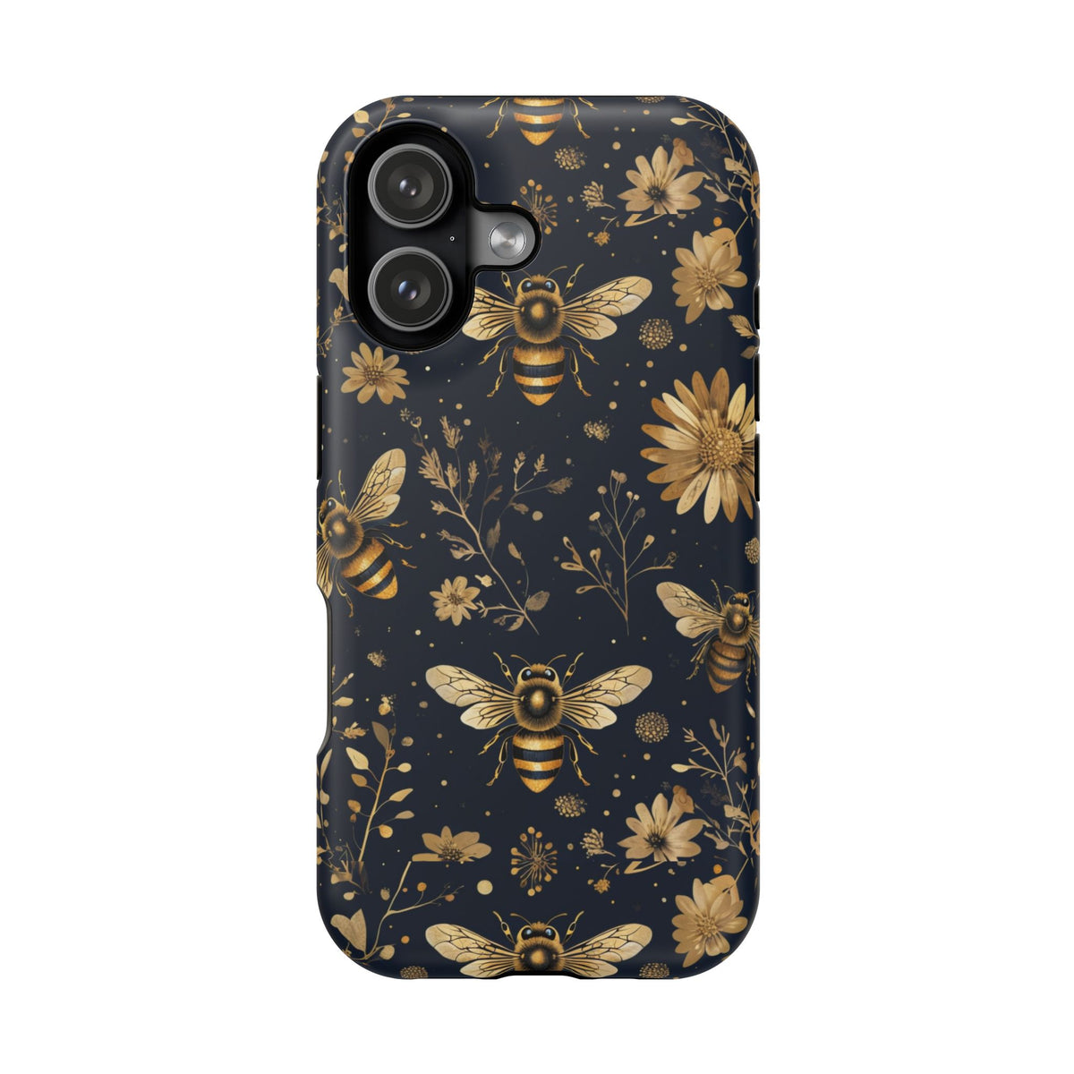 Gold Bees & Daisies Magnetic Tough Case, alternate view