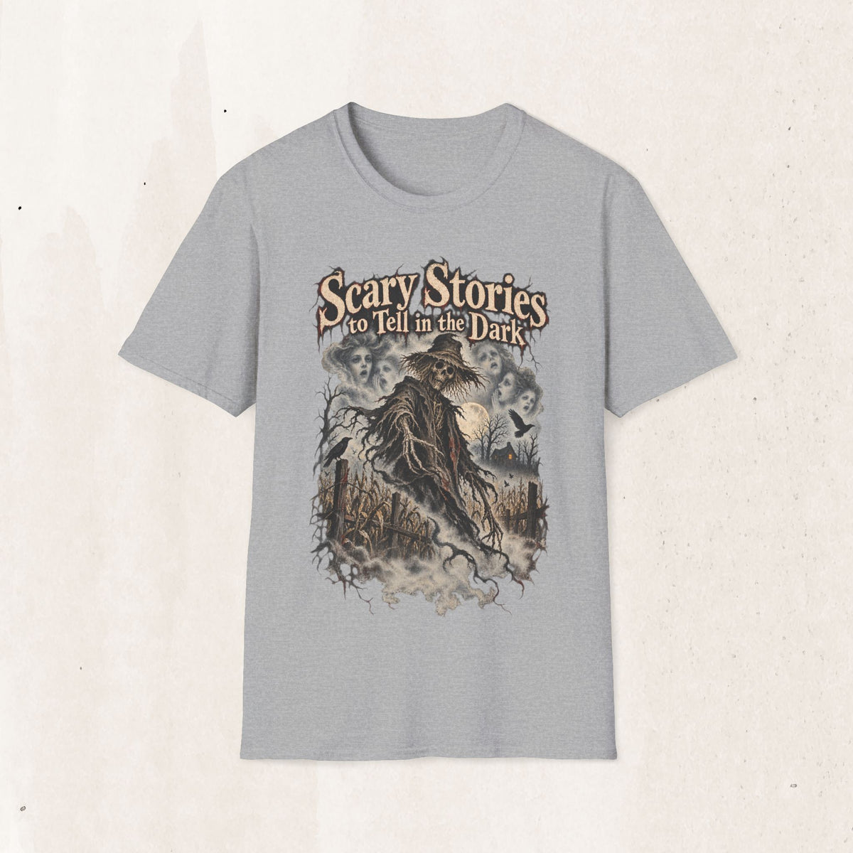 Scary Stories to Tell in the Dark Graphic T-Shirt — Vintage Horror Book Art Tee