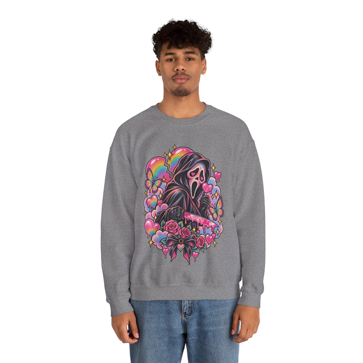 Ghostface Rainbow Crewneck Sweatshirt