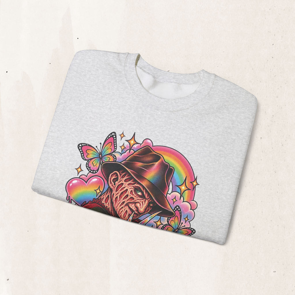 Freddy Krueger Rainbow Crewneck Sweatshirt