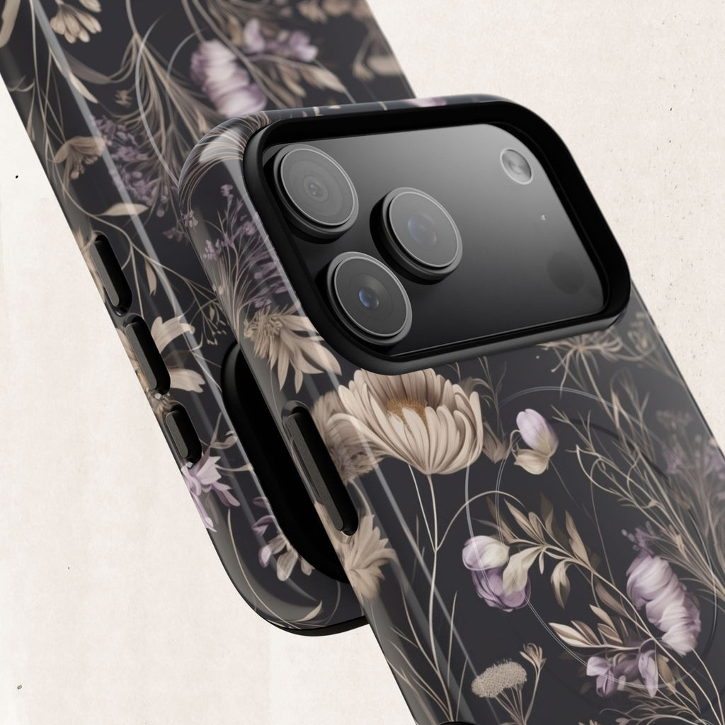 Floral Noir Tough Magnetic Phone Case