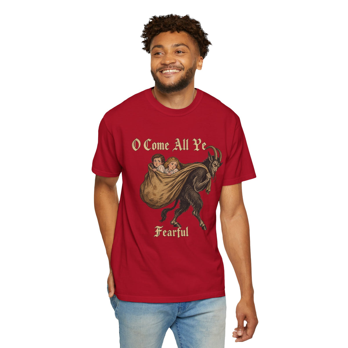 Vintage Krampus Christmas Tee Printify