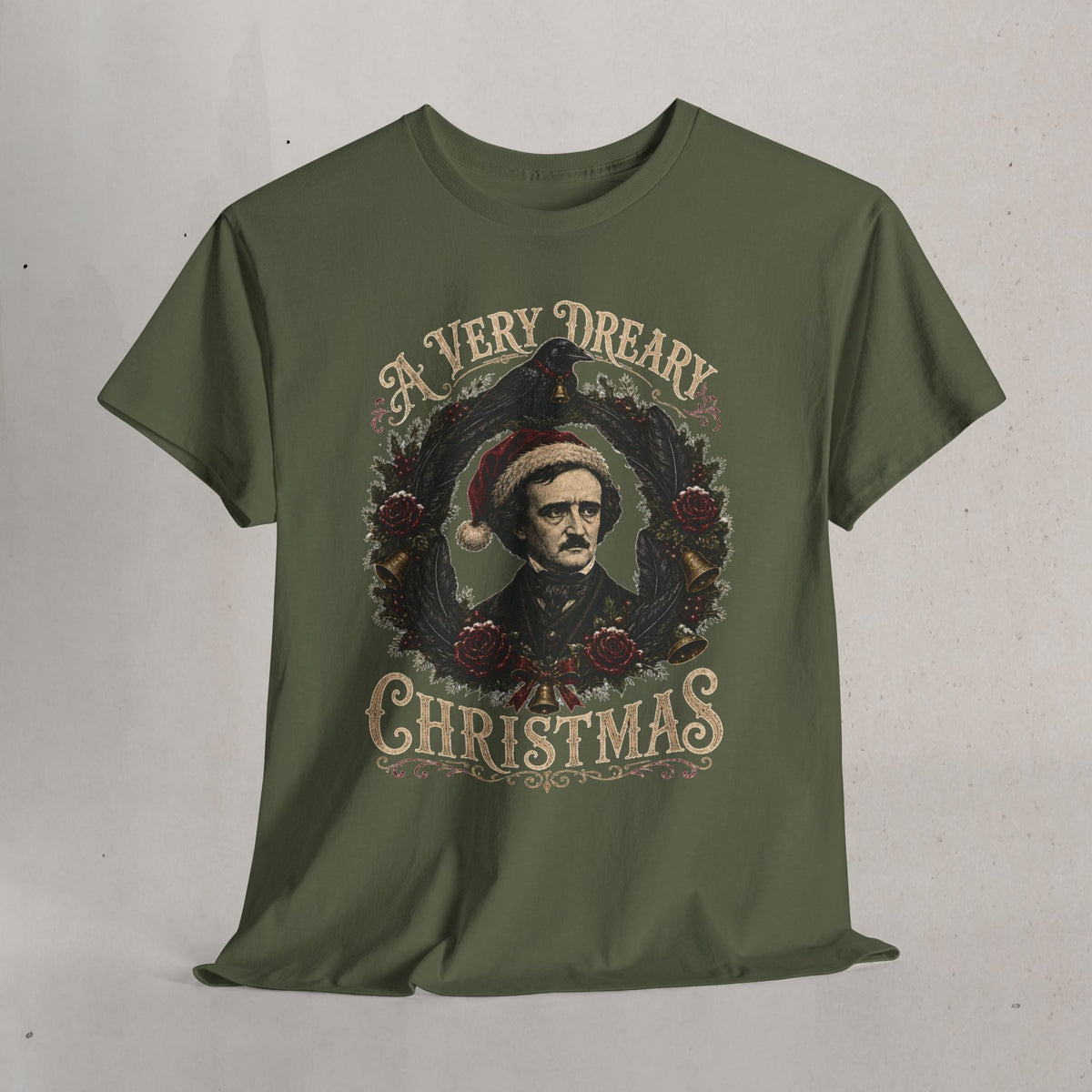 Edgar Allan Poe 'A Very Dreary Christmas' Graphic Tee