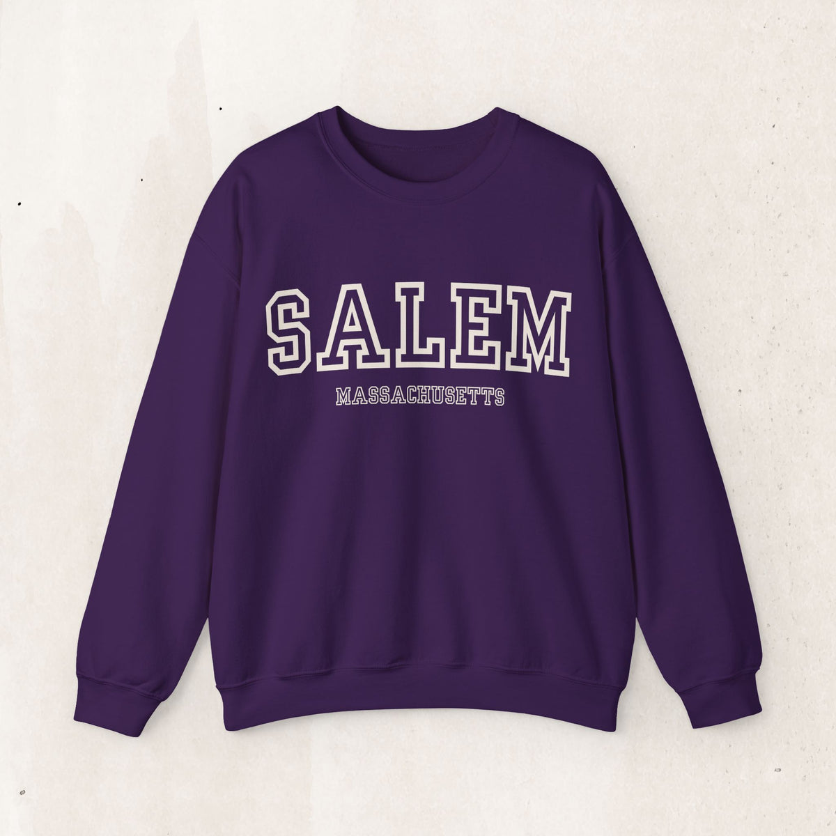 Salem Massachusetts Crewneck Sweatshirt – Purple