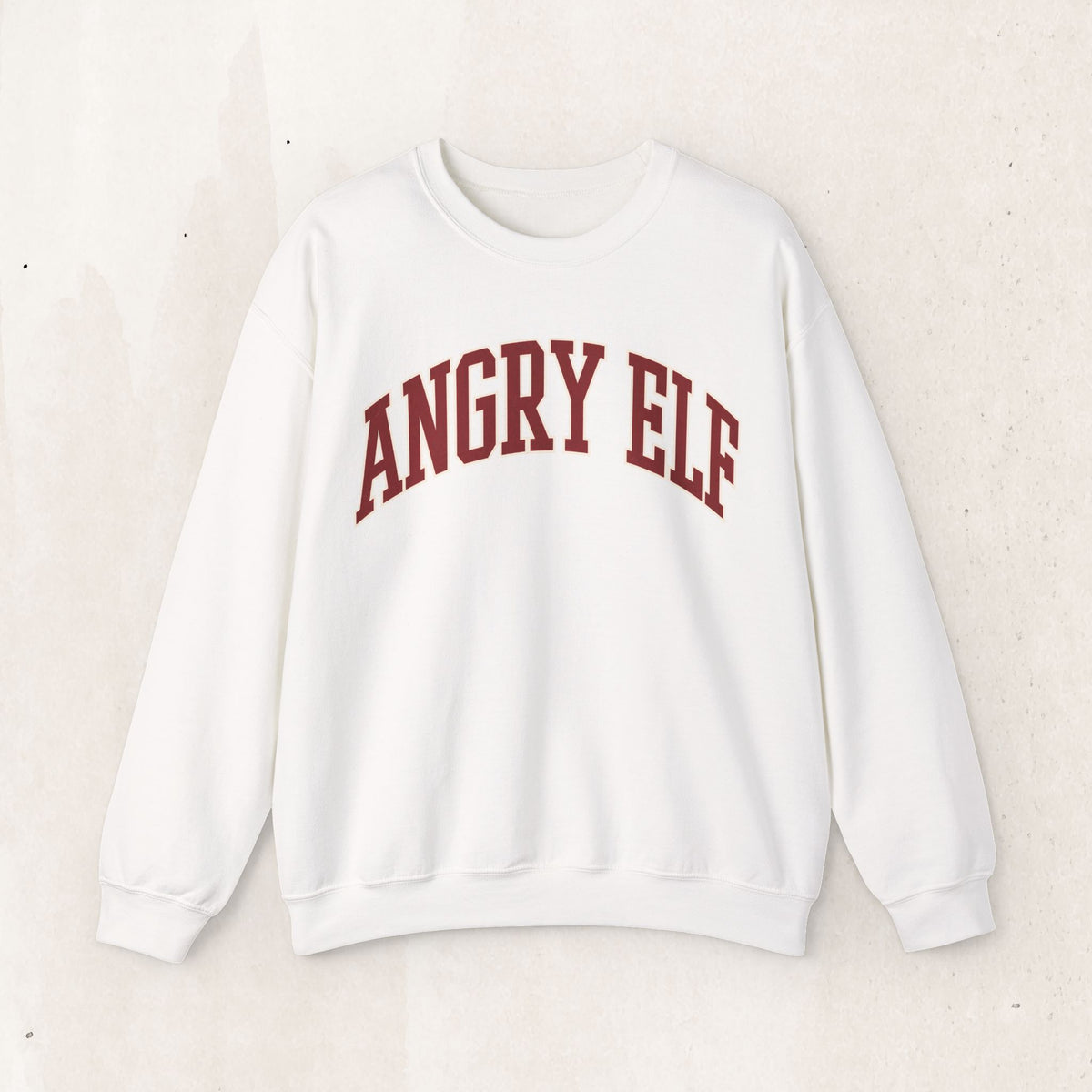 Angry Elf funny Christmas sweatshirt