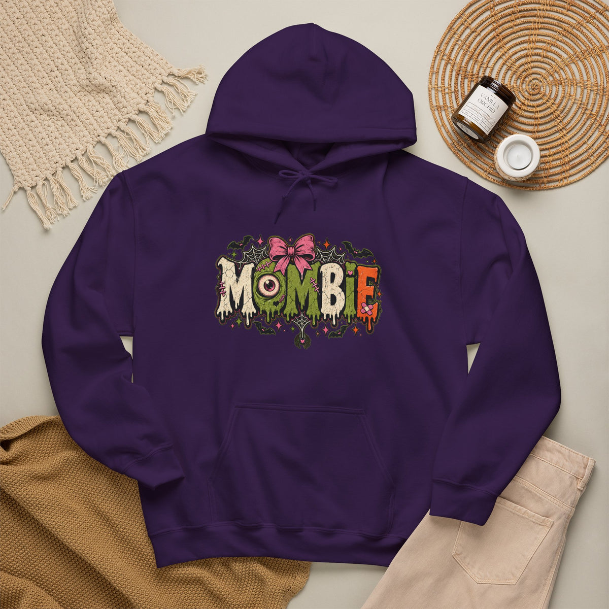 Mombie Halloween Pullover Hoodie