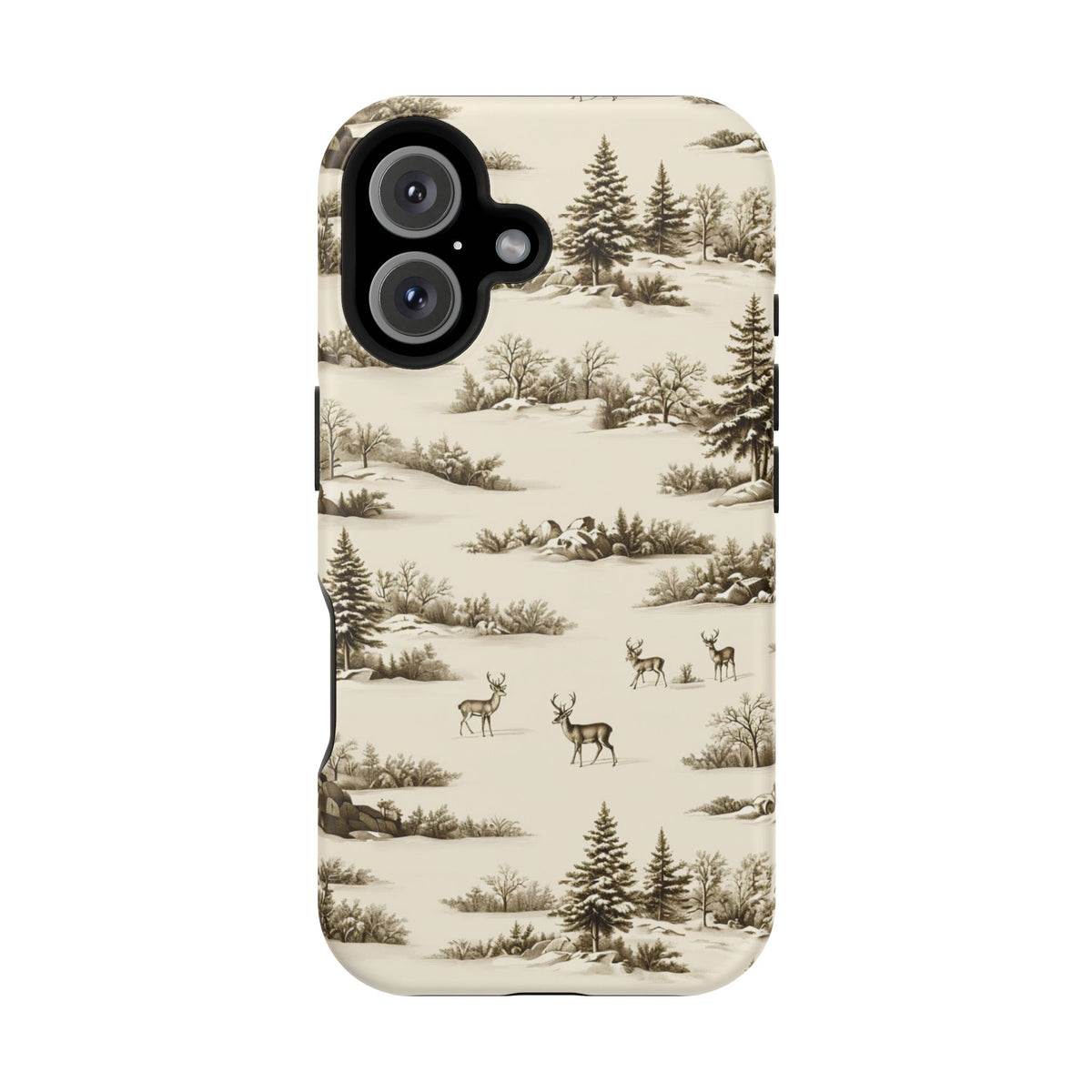 Deer & Pine Woodland Magnetic Phone Case, alternate view