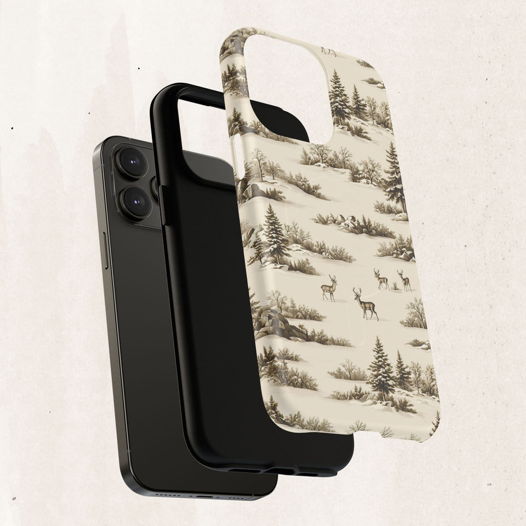 Deer & Pine Woodland Tough Magnetic Phone Case