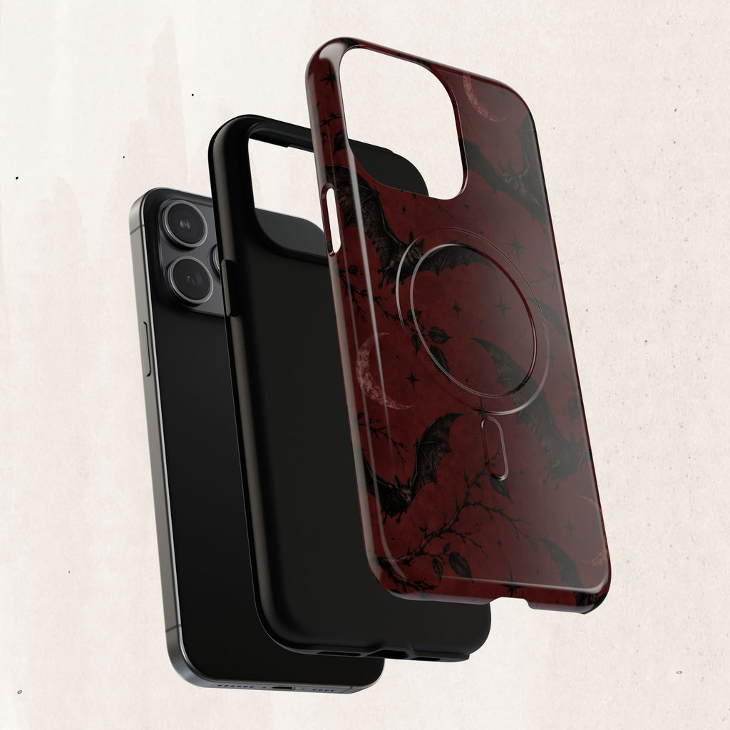 Gothic Bat Moon Magnetic Phone Case