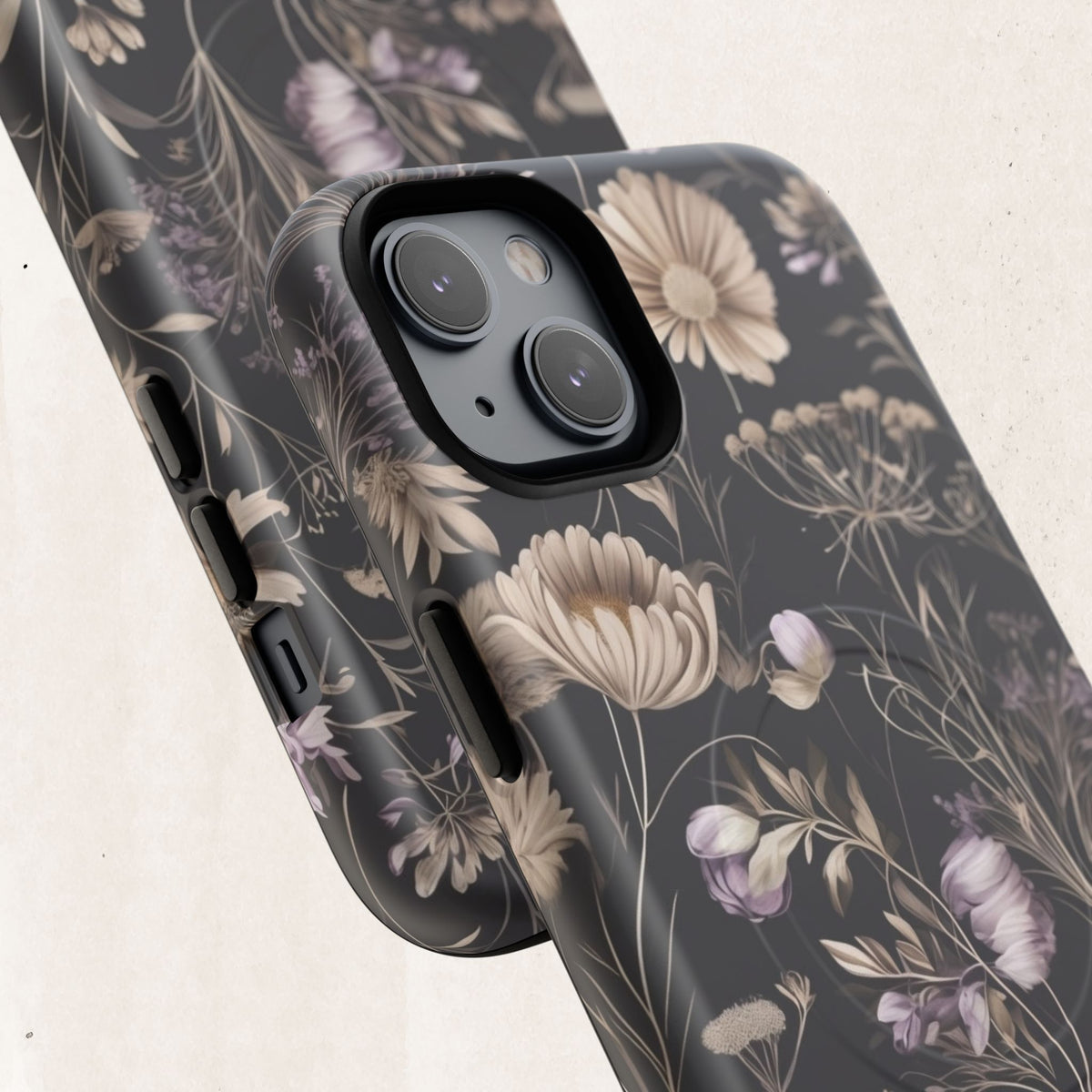 Floral Noir Tough Magnetic Phone Case