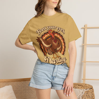 Thanksgiving 'Feast Your Eyes, Darling' Turkey Tee