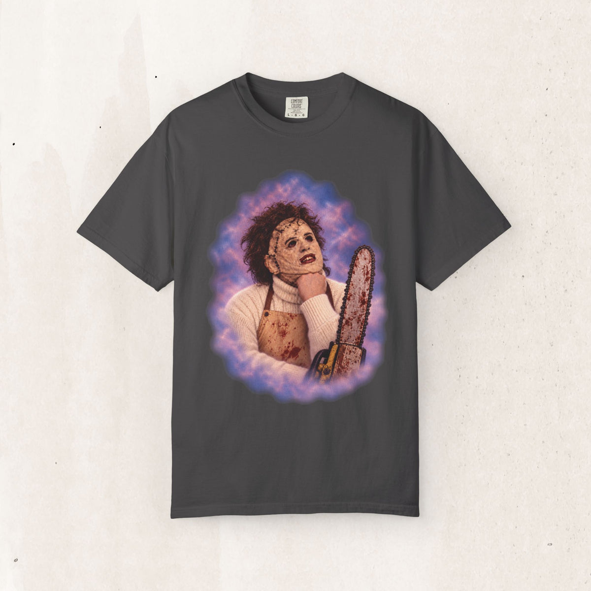 Leatherface 80's Portrait Tee – Graphite