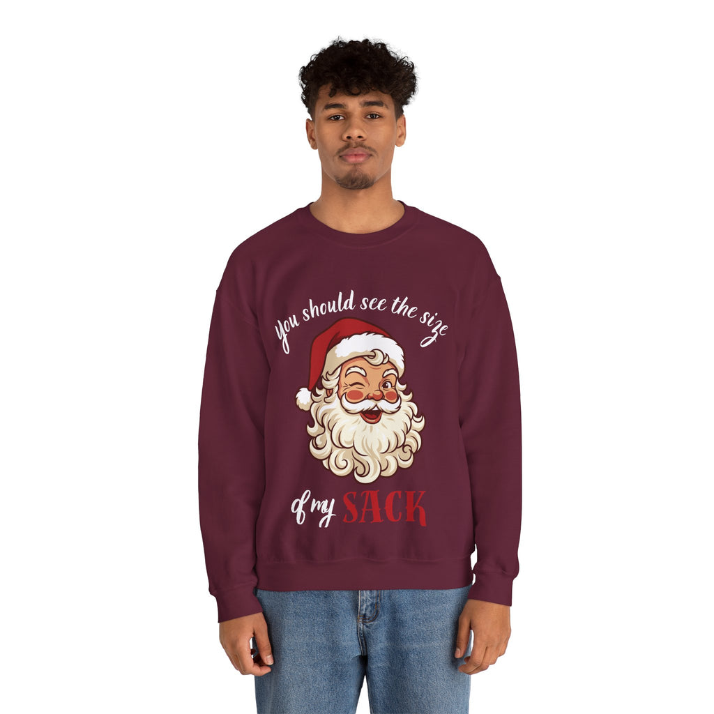 Santa Claus 'You Should See the Size of My Sack' Sweatshirt Printify