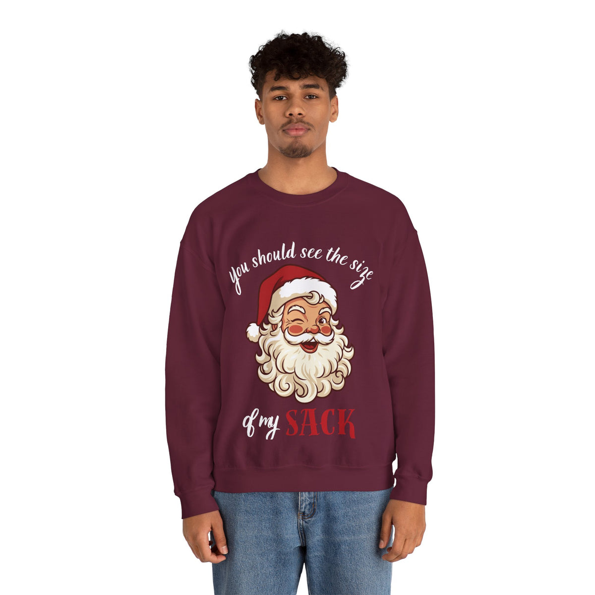 Santa Claus 'You Should See the Size of My Sack' Sweatshirt Printify
