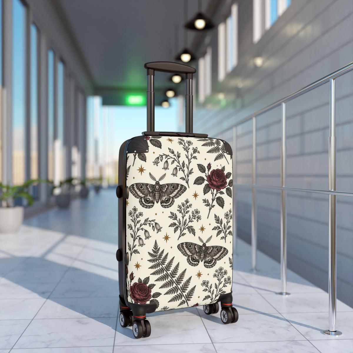 Botanical Moth & Rose Luggage