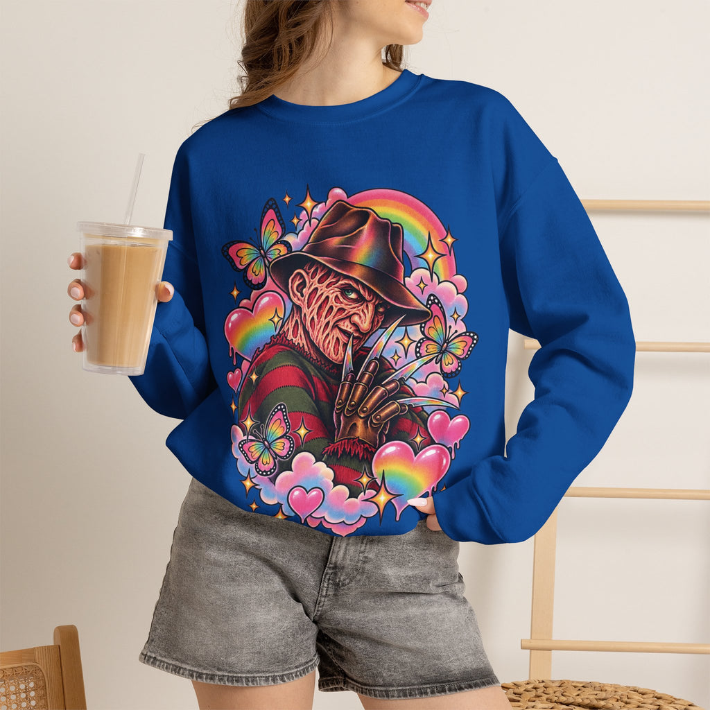 Freddy Krueger Rainbow Crewneck Sweatshirt