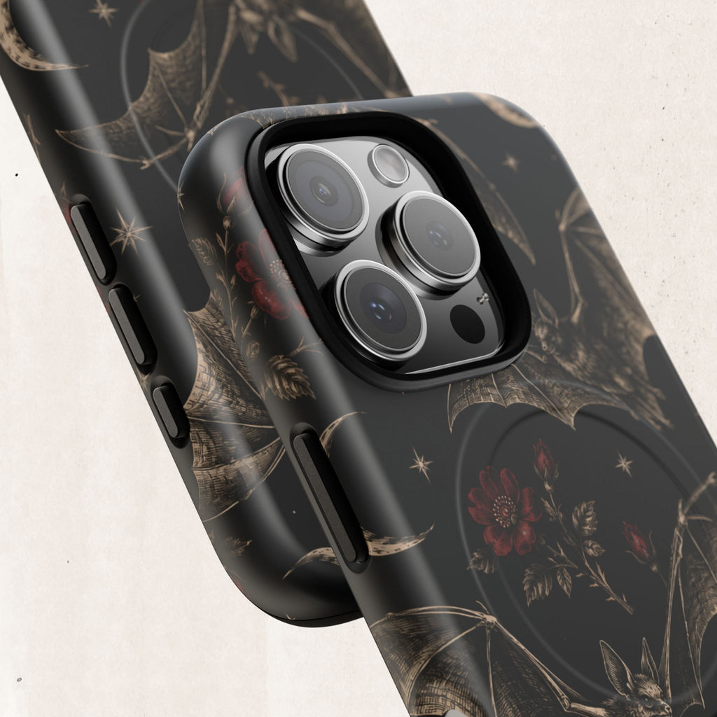 Gothic Bat & Moon Tough Magnetic Phone Case