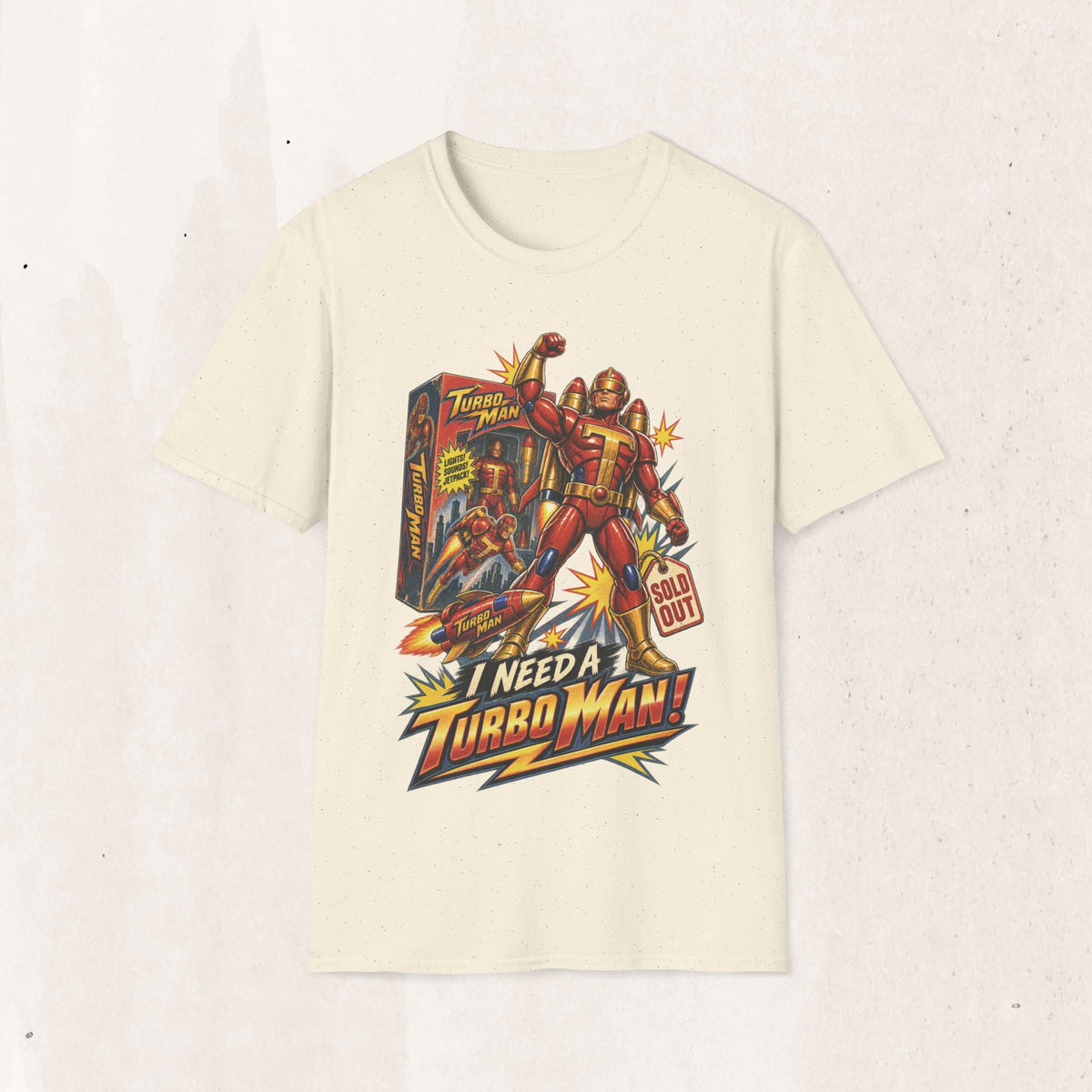 Turbo Man Graphic Tee - Jingle All The Way