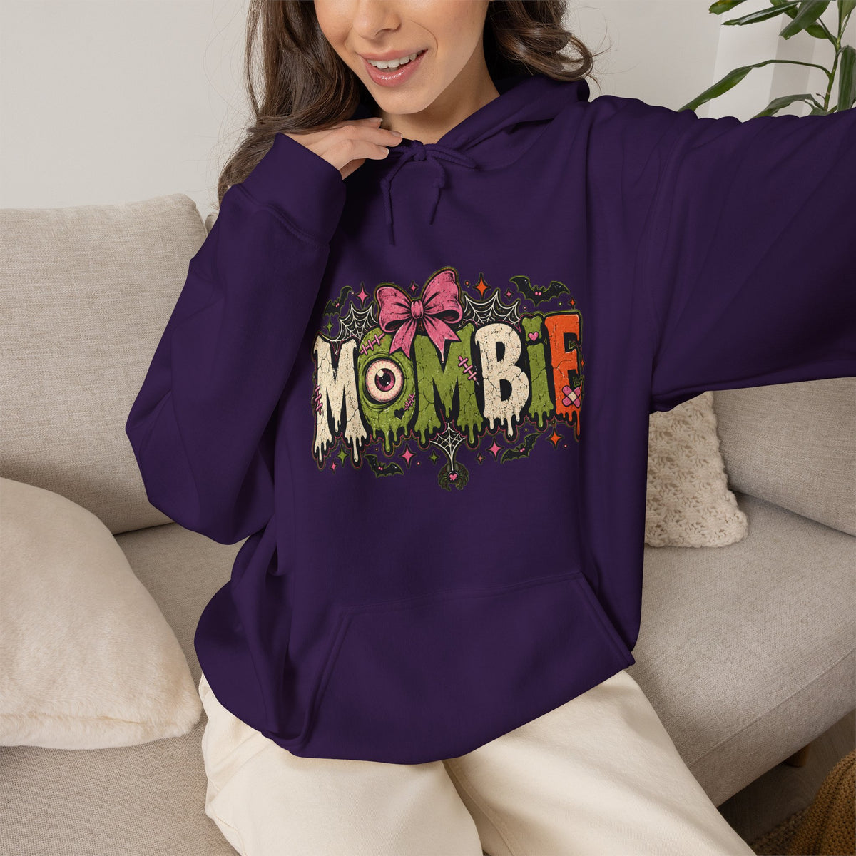 Mombie Halloween Pullover Hoodie