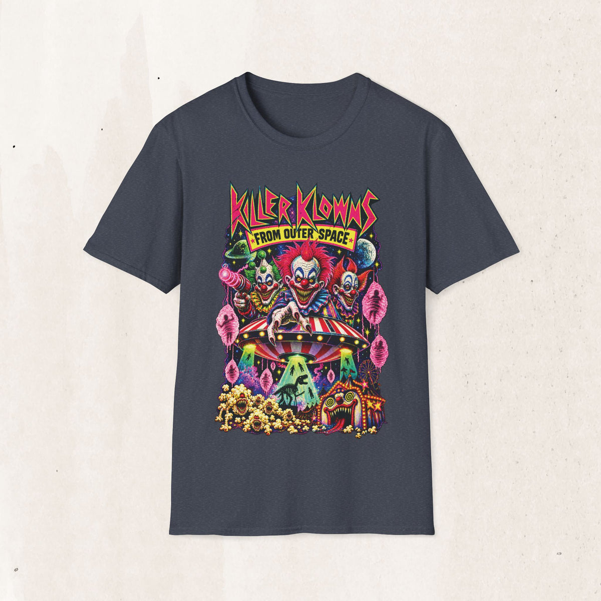 Killer Klowns From Outer Space T-Shirt — Retro Horror Clown Graphic Tee
