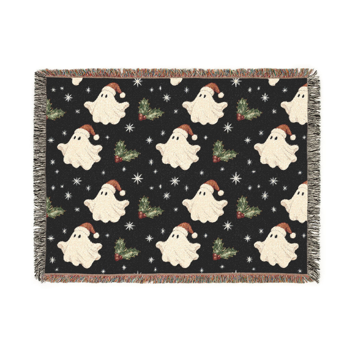 Christmas Ghost Woven Blanket, alternate view