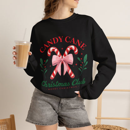 Candy Cane Christmas Club Crewneck Sweatshirt