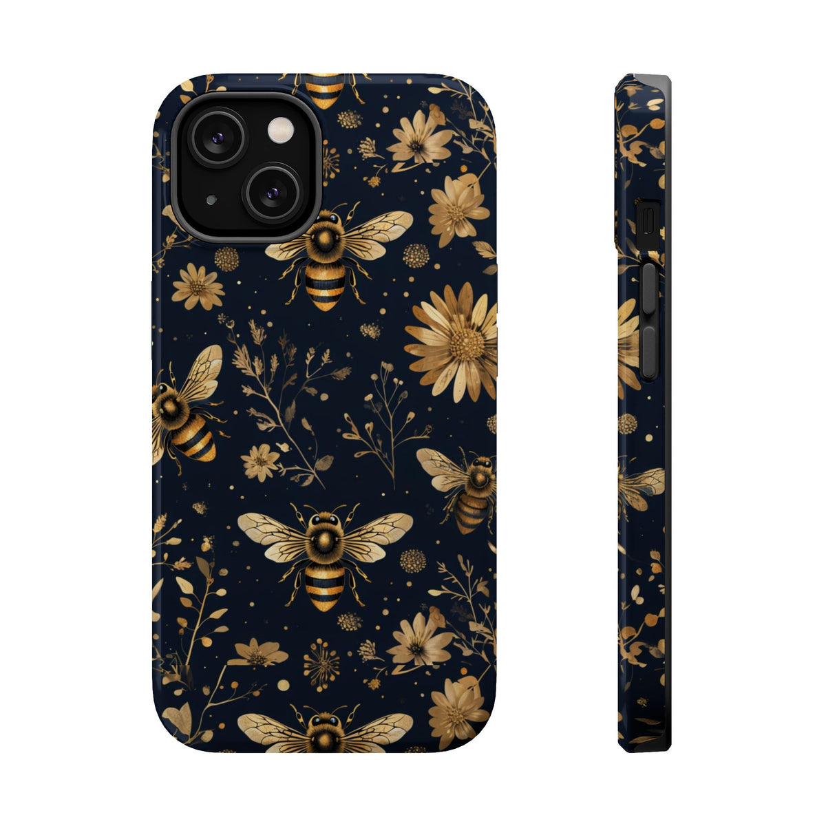 Gold Bees & Daisies Magnetic Tough Case