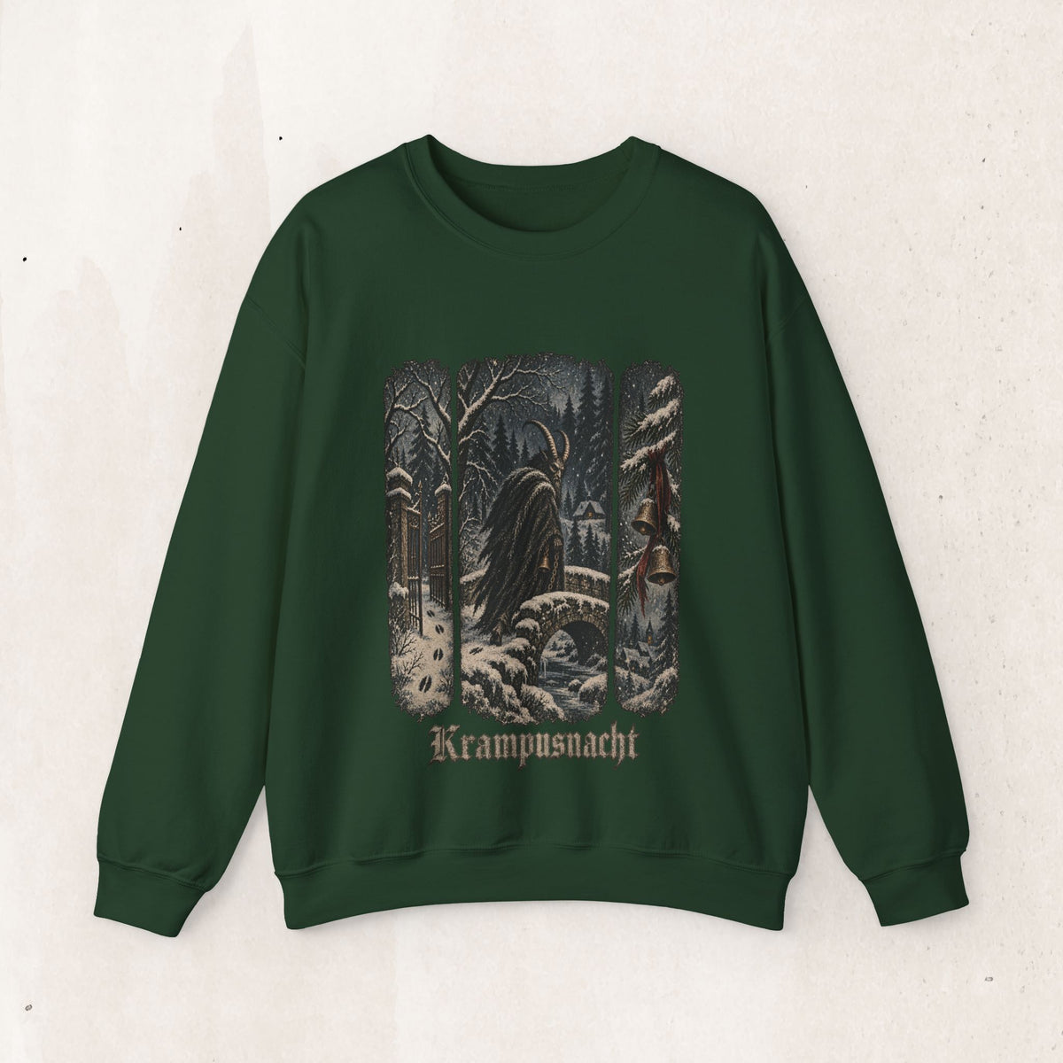 Krampusnacht Winter Forest sweatshirt