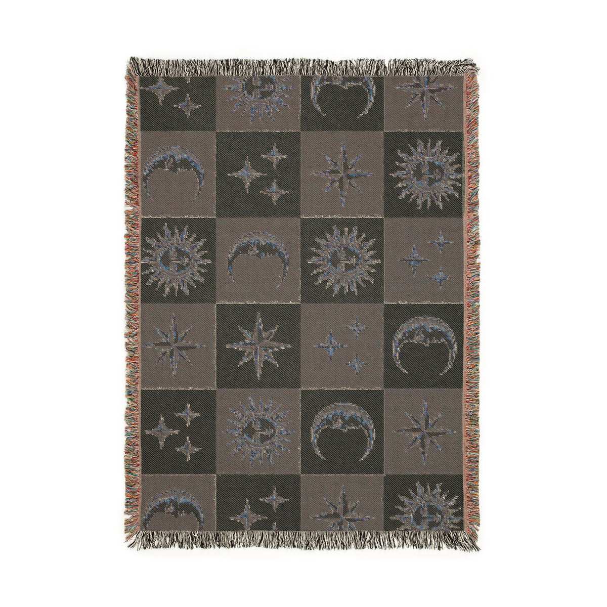 Celestial Sun & Moon Woven Blanket Printify