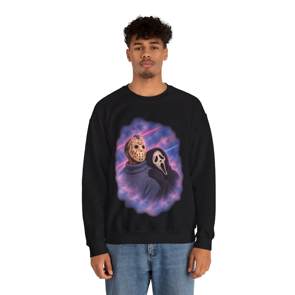Jason & Ghostface 80's Glamour Shot Sweatshirt