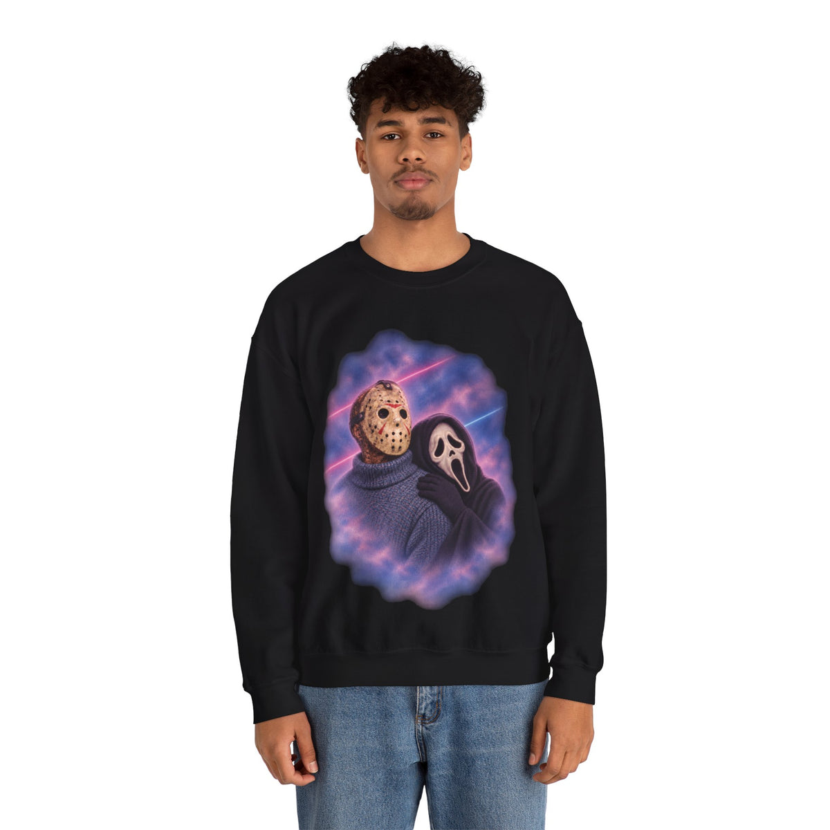 Jason & Ghostface 80's Glamour Shot Sweatshirt
